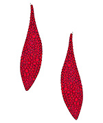 Stefanie Somers Silver and Red Swarovski Elements Brittany Drop Earrings