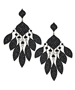 Stefanie Somers Collection Giulia Jet Double Sided Earrings