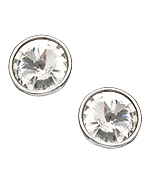 Trifles by Stefanie Somers Round Crystal Stud Earrings