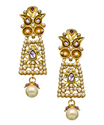 Taara Regal Seed Pearl Earrings