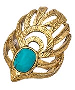 Taara Gold and Turquoise Sahana Ring