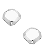 Tang & Song Silver Cushion Stud Earrings