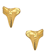 Tiffany Chou Gold Shark Teeth Bitten Earrings