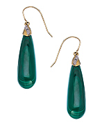 Malachite Teardrop Earrings