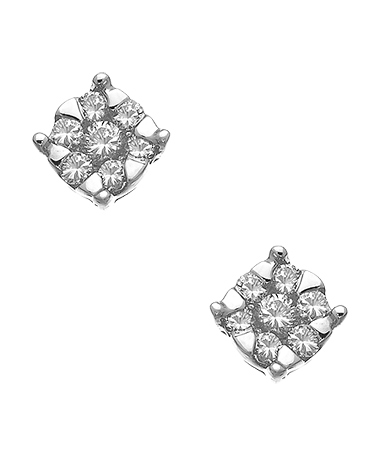 Tiny Diamond Stud Earrings