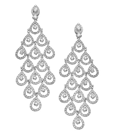 Tres Luxe CZ Chandelier Earrings