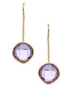 Tresor Amethyst Fin Dangle Earrings