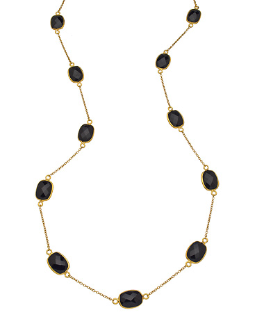 Tresor Faceted Black Spinel Necklace