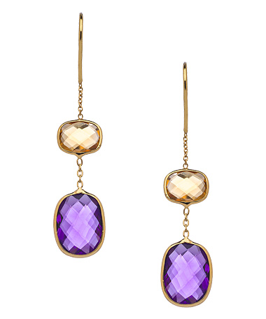 Tresor Amethyst Citrine Earrings
