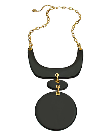 Trina Turk Gold and Black Modernity Pendant Necklace
