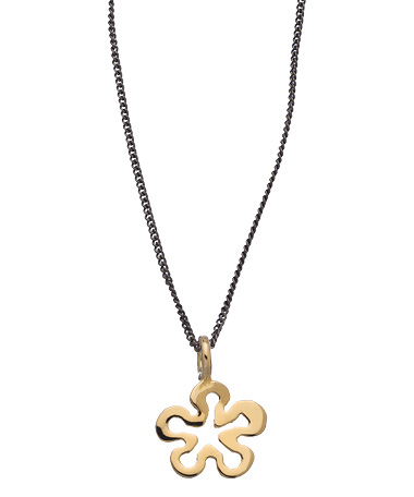 Twig Flower Pendant Necklace