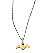 Twig Bat Pendant Necklace