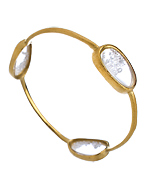 Urban Posh White CZ Stardust Shaker Bangle