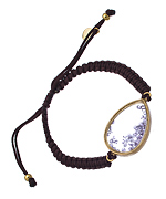 Urban Posh Purple CZ Stardust Shaker Braided Bracelet