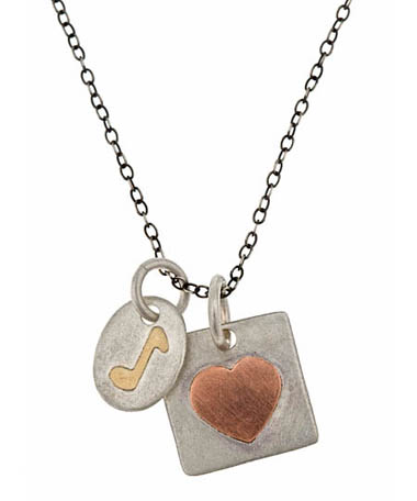 Urban Sweetpea Music in my Heart Necklace
