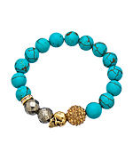 Very Me Turquoise Skull Bracelet