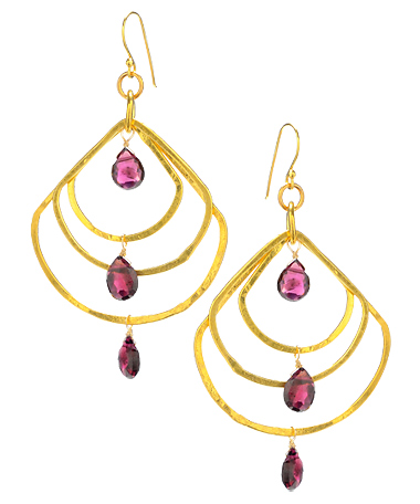 Wendy Mink Mystic Topaz Multi-Hoop Earrings