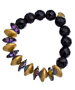 Wendy Mink Black Onyx Disc Bracelet