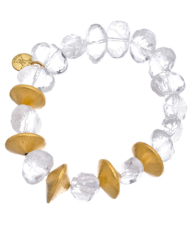 Wendy Mink Crystal Disc Bracelet
