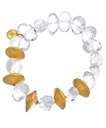 Wendy Mink Crystal Disc Bracelet