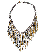 Wendy Mink Mixed Metal Fringe Necklace