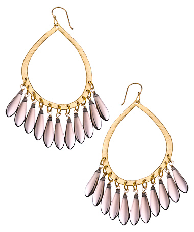 Wendy Mink Czech Glass Dagger Teardrop Earrings