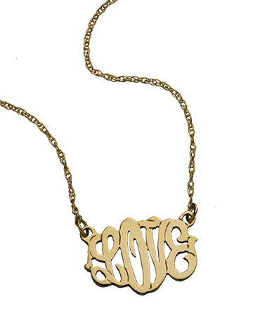 West Avenue Jewelry Script Necklace