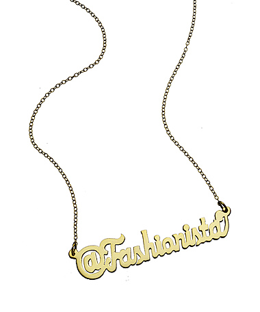 West Avenue Jewelry Twitter Handle Necklace