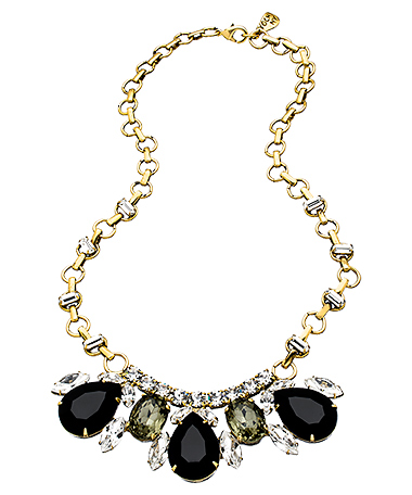 Yochi Gold and Multi Stone Bib Necklace