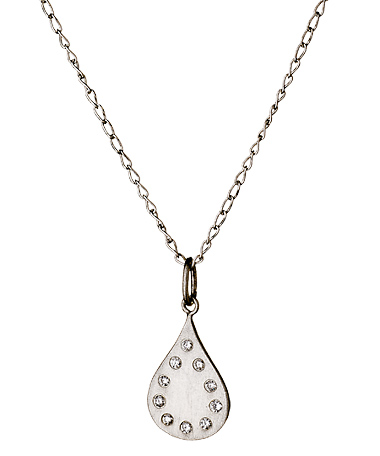 Zaiken Drops of Love Diamond Teardrop Pendant