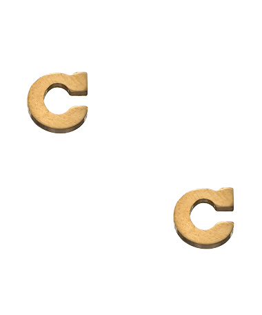 Zoe Chicco 14k Gold Initial Stud Single Earring