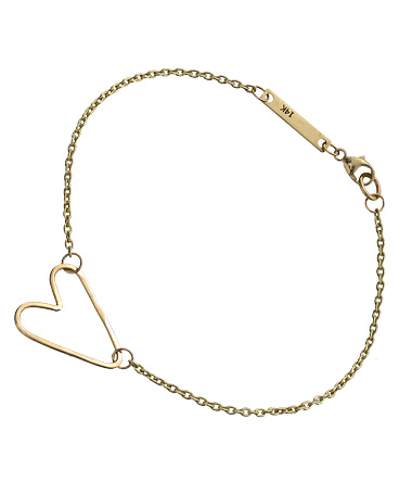 Zoe Chicco 14k Gold Anchored Heart Bracelet