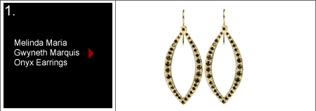 Melinda Maria Onyx Earrings