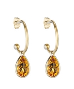 Lauren Sigman Bella Gemstone Confetti-Drop Hoop Earrings