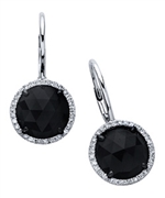 Majolie Onyx Circle Earrings