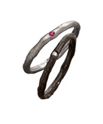Amery Carriere Gemstone Willow Stacking Ring