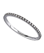 Majolie Rounded Diamond, White Gold and Rhodium Ring