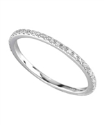 Majolie Rounded Diamond and White Gold Ring