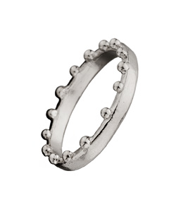 Amery Carriere Tiny Queen Crown Stacking Ring
