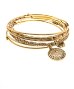 Alex and Ani St. Christopher Expandable Wire Bangle Set