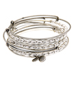 Alex and Ani Silver Jordan Beaded Expandable Wire Bangles