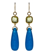 Alvina Abramova Madison Earrings in Blue Jade