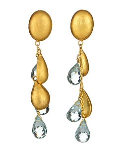 Anya Jewels Aquamarine Dewdrop Earrings