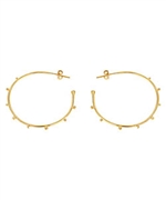 Anya Jewels Studded Hoop Earrings