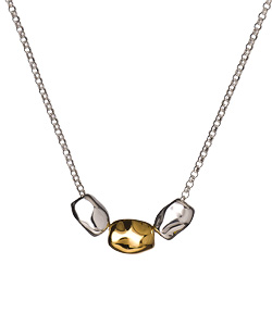 Argento Vivo Triple Bead Simplicity Necklace