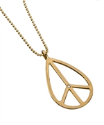 Ariel Gordon Peace Charm Necklace 