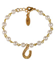 Ettika Pearl Horseshoe Bracelet