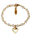 Ettika Pearl Heart Bracelet