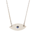 Evil Eye Necklace in Silver
