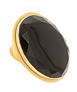 Bita Pourtavoosi Big Black Onyx Chunk Ring